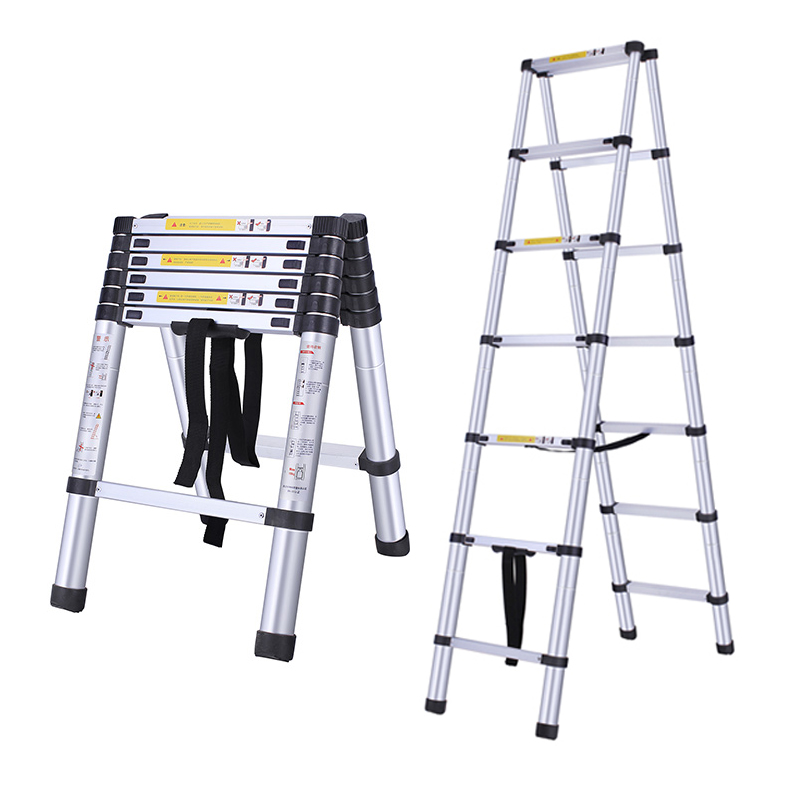Adjustable Aluminum Double Sided Telescopic Step Ladder Buy